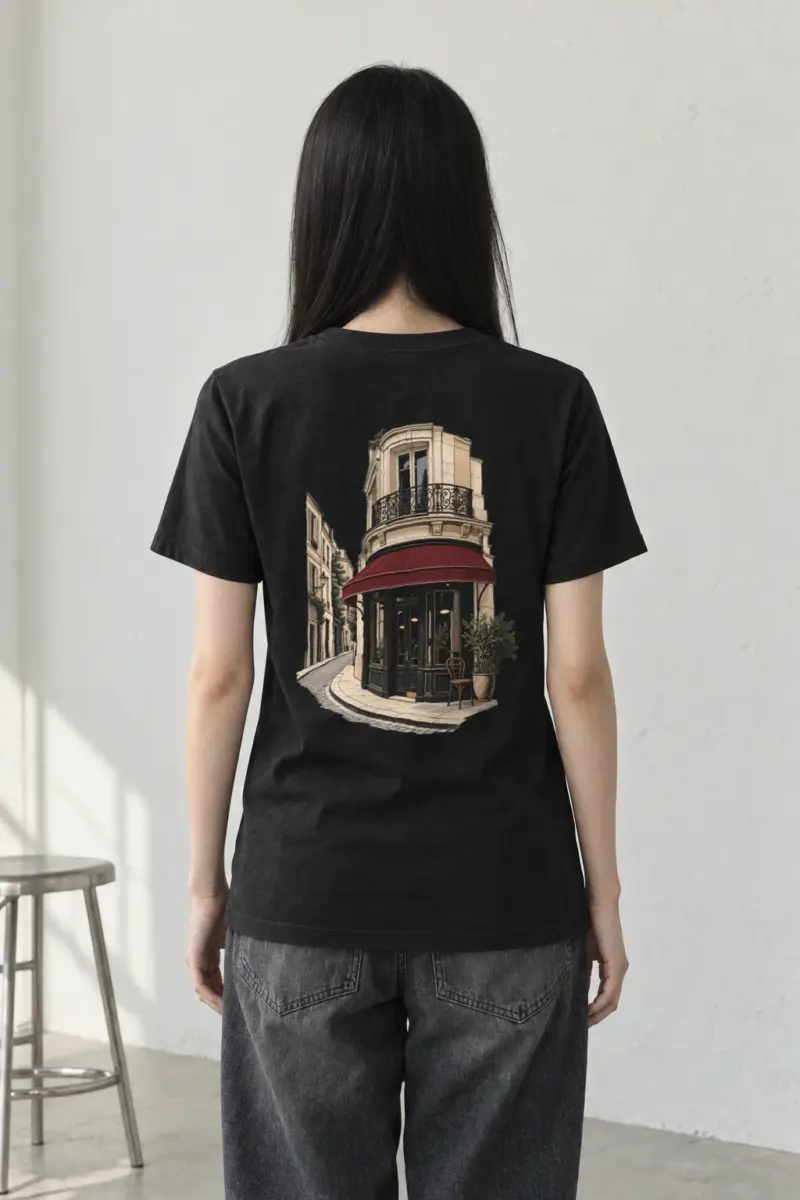 "Quiet Corner Café" Heavyweight Unisex Crewneck T-shirt