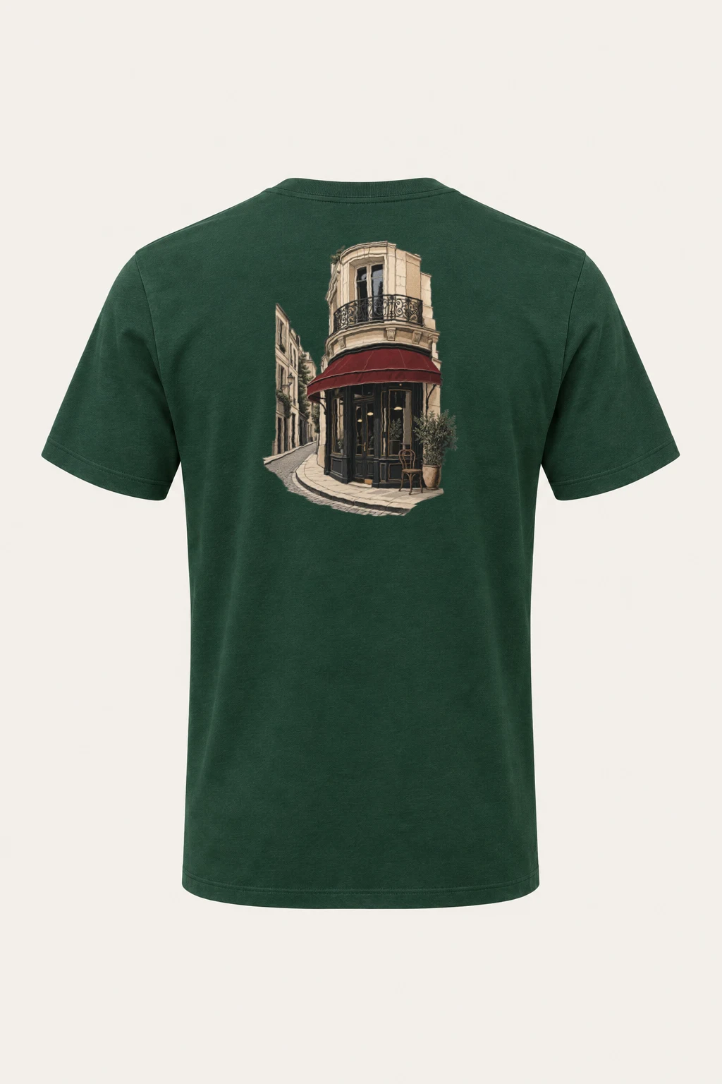 "Quiet Corner Café" Heavyweight Unisex Crewneck T-shirt | Gildan 5000
