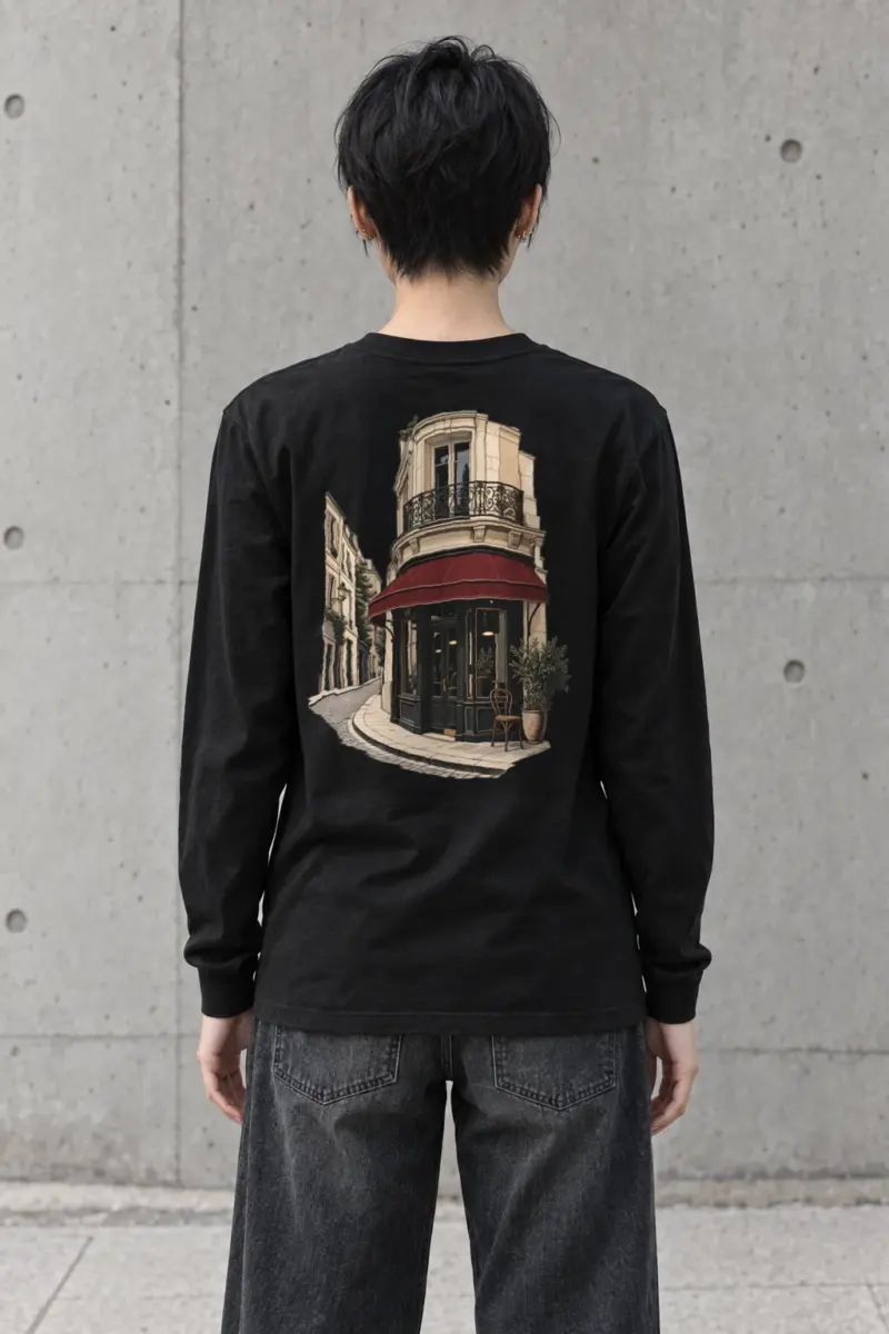 "Quiet Corner Café" Unisex Longsleeve T-shirt | Gildan 2400