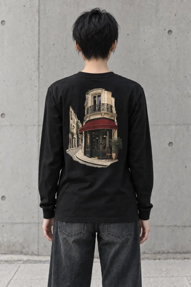 "Quiet Corner Café" Unisex Longsleeve T-shirt | Gildan 2400
