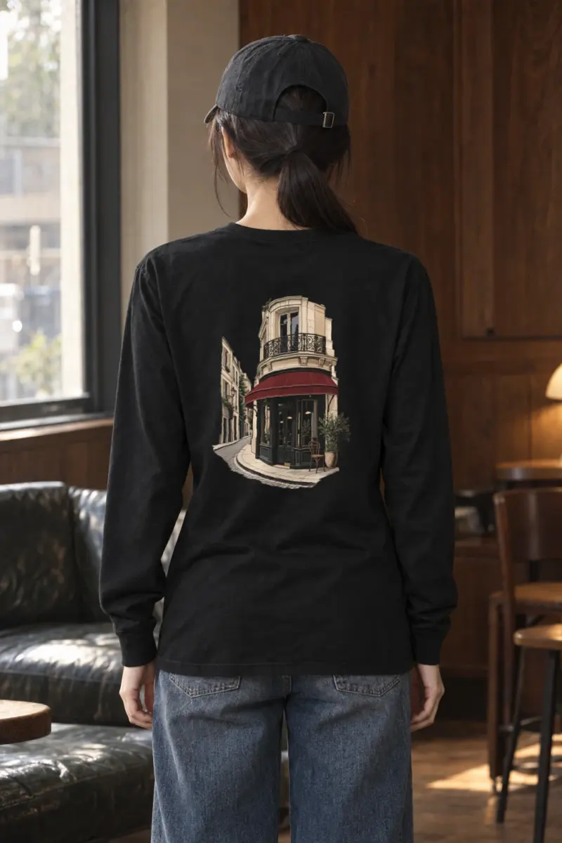 "Quiet Corner Café" Unisex Longsleeve T-shirt