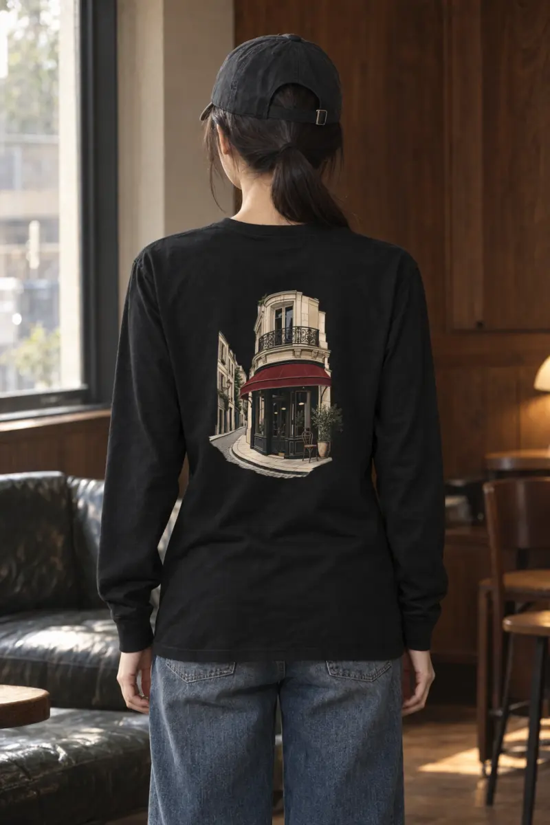 "Quiet Corner Café" Unisex Longsleeve T-shirt