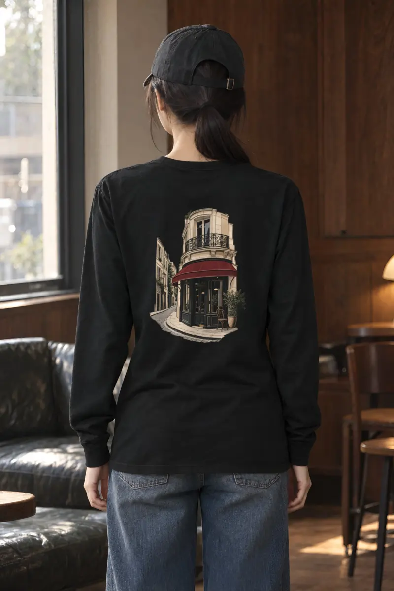 "Quiet Corner Café" Unisex Longsleeve T-shirt