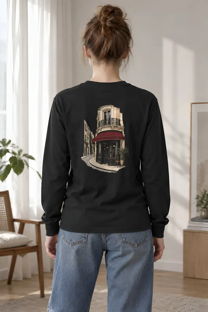 "Quiet Corner Café" Unisex Longsleeve T-shirt