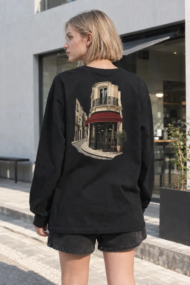 "Quiet Corner Café" Unisex Longsleeve T-shirt | Gildan 2400