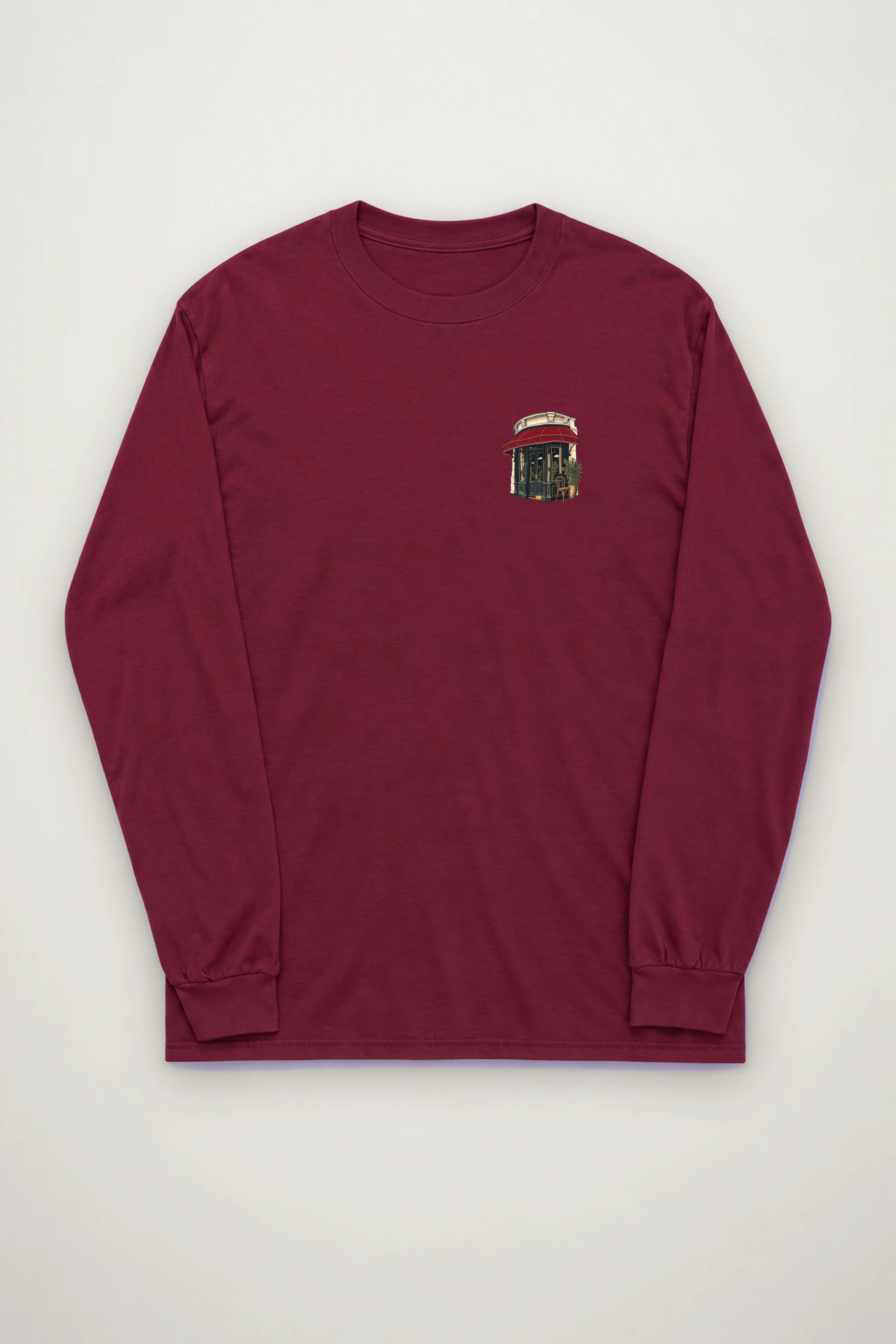 "Quiet Corner Café" Unisex Longsleeve T-shirt