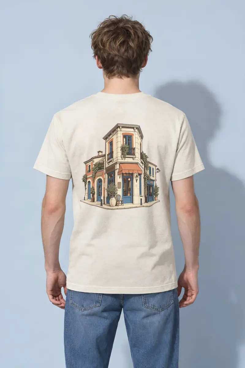 "Quiet Corner" Heavyweight Unisex Crewneck T-shirt