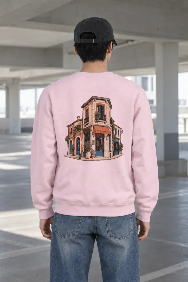 "Quiet Corner Townhouse" Heavy Blend Unisex Crewneck Sweatshirt | Gildan 18000