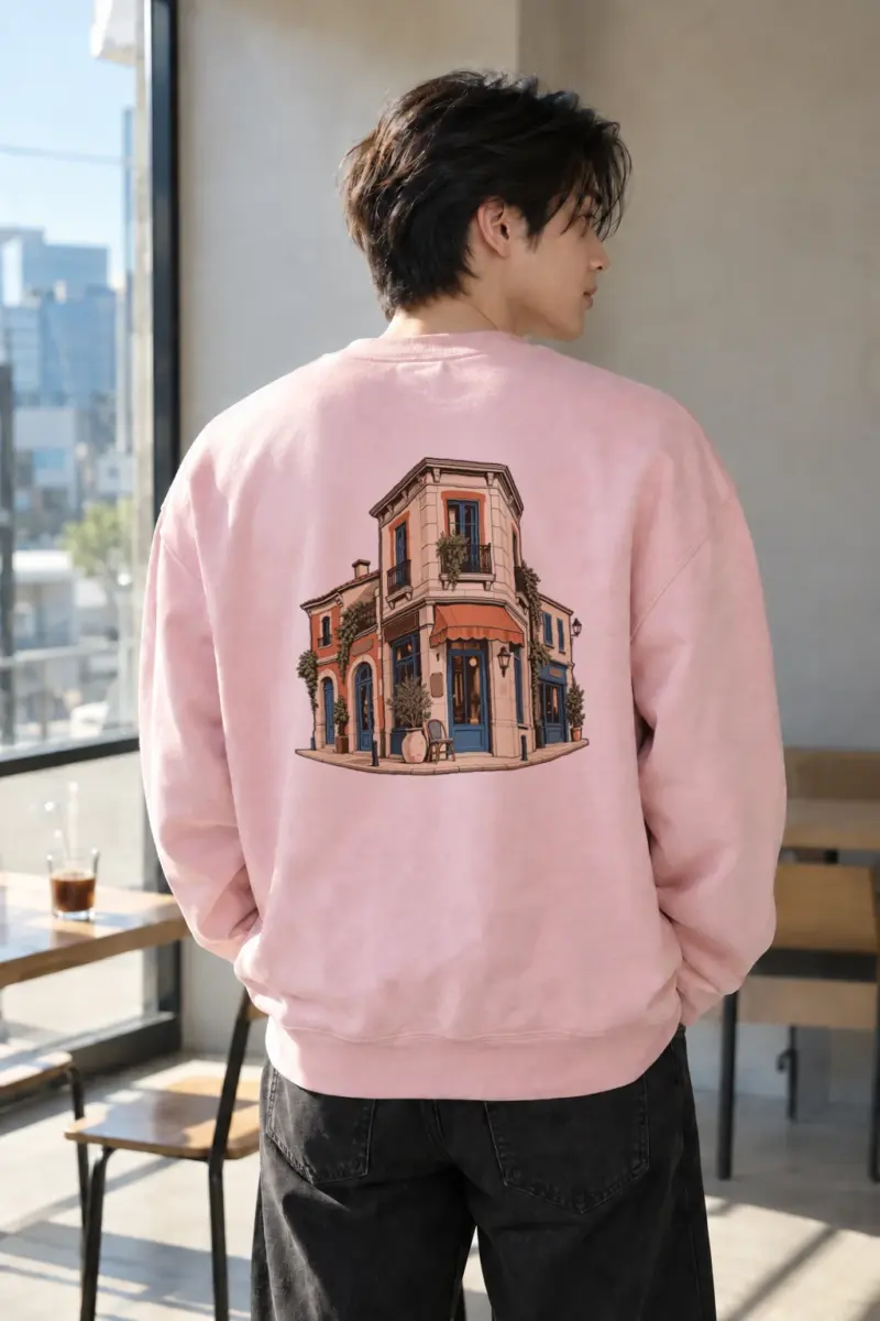 "Quiet Corner Townhouse" Heavy Blend Unisex Crewneck Sweatshirt | Gildan 18000