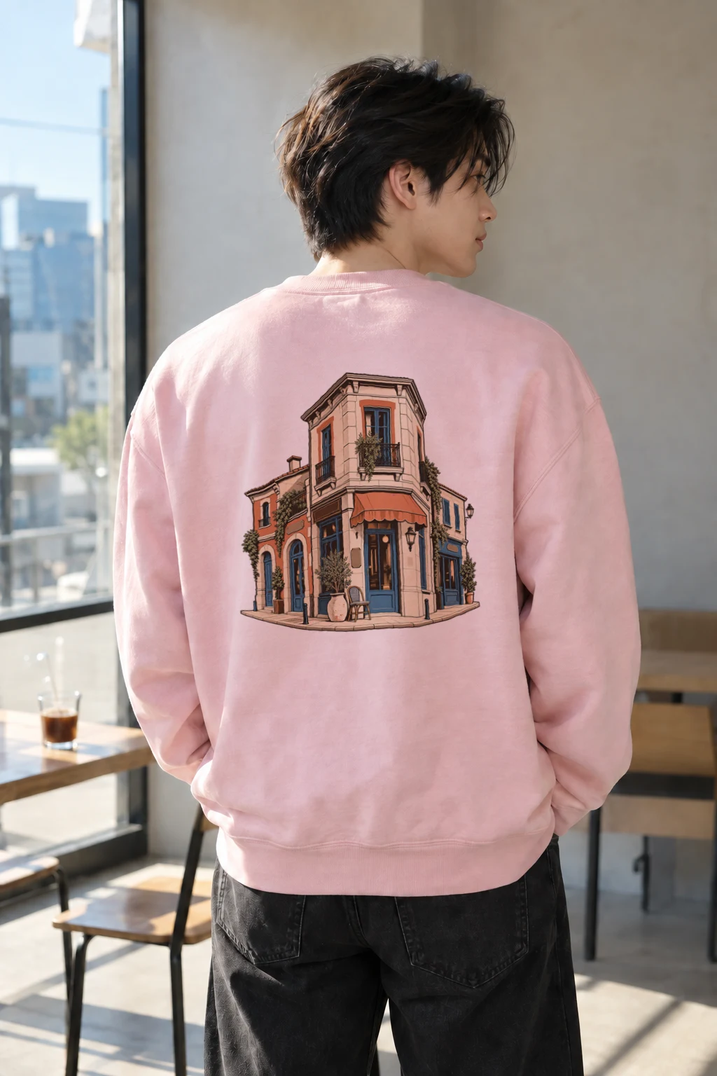 "Quiet Corner Townhouse" Heavy Blend Unisex Crewneck Sweatshirt | Gildan 18000