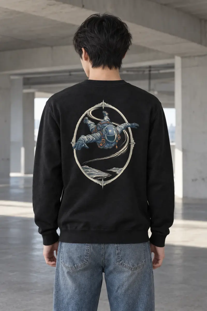 "Quiet Descent" Heavy Blend Unisex Crewneck Sweatshirt