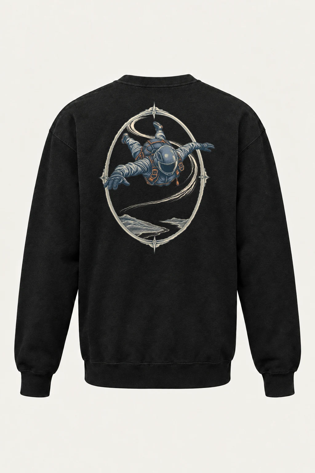 "Quiet Descent" Heavy Blend Unisex Crewneck Sweatshirt | Gildan 18000