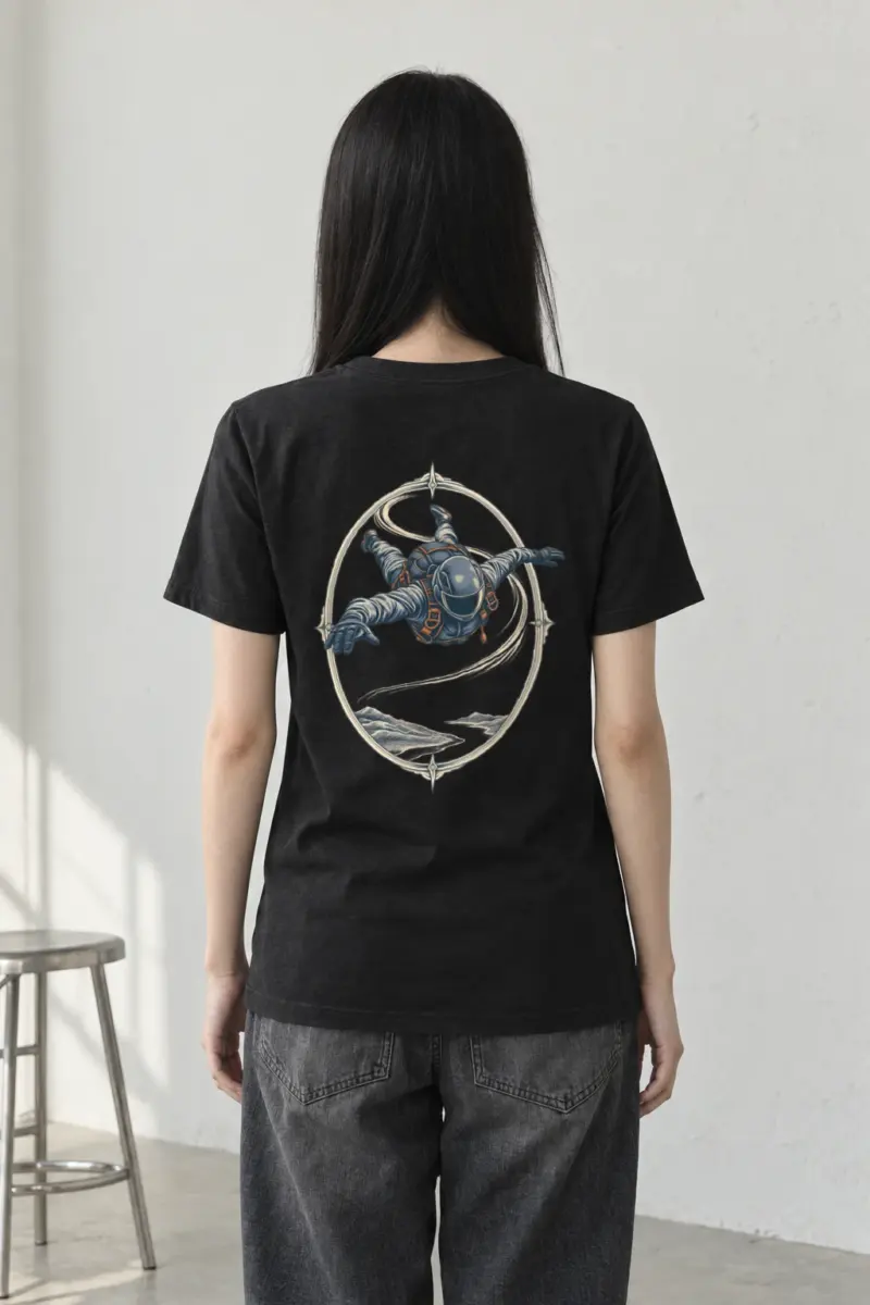 "Quiet Descent" Heavyweight Unisex Crewneck T-shirt