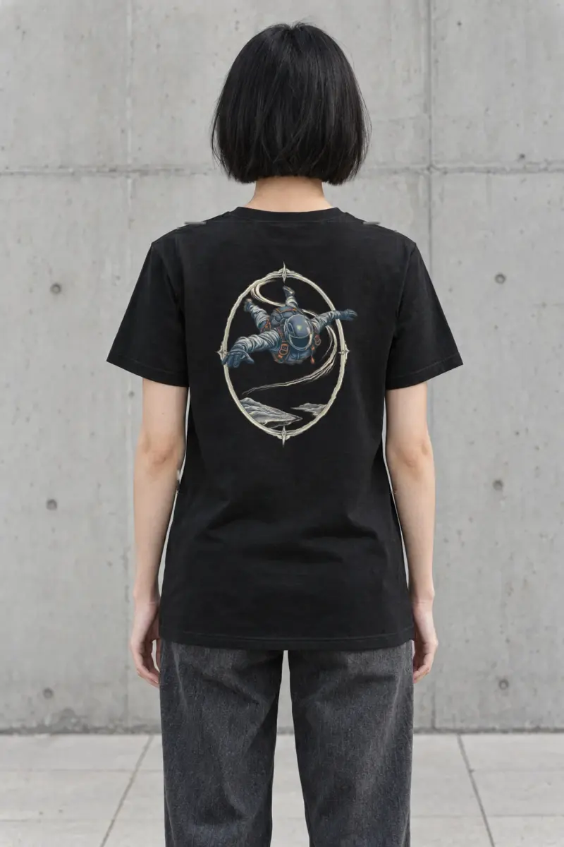 "Quiet Descent" Heavyweight Unisex Crewneck T-shirt