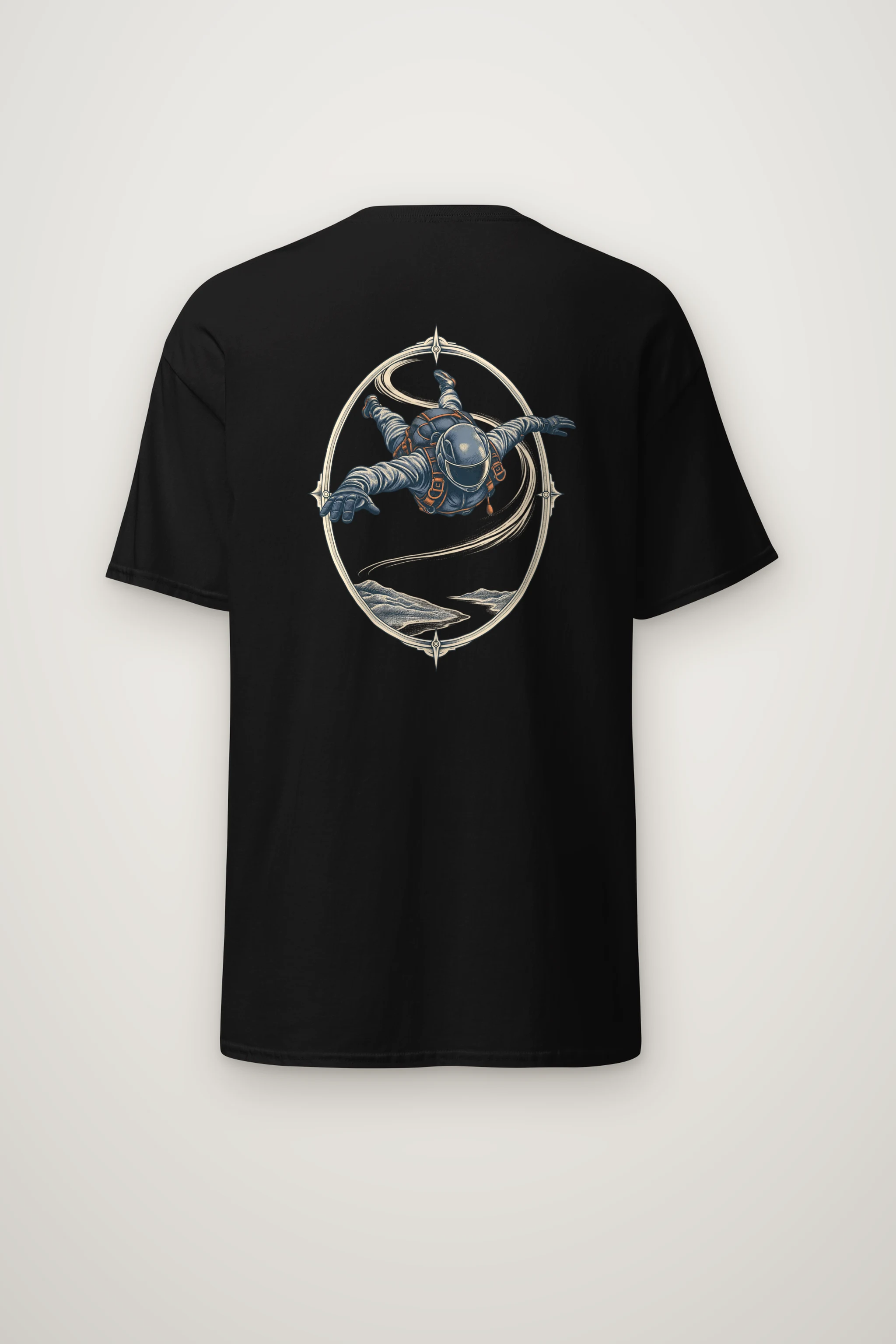 "Quiet Descent" Heavyweight Unisex Crewneck T-shirt