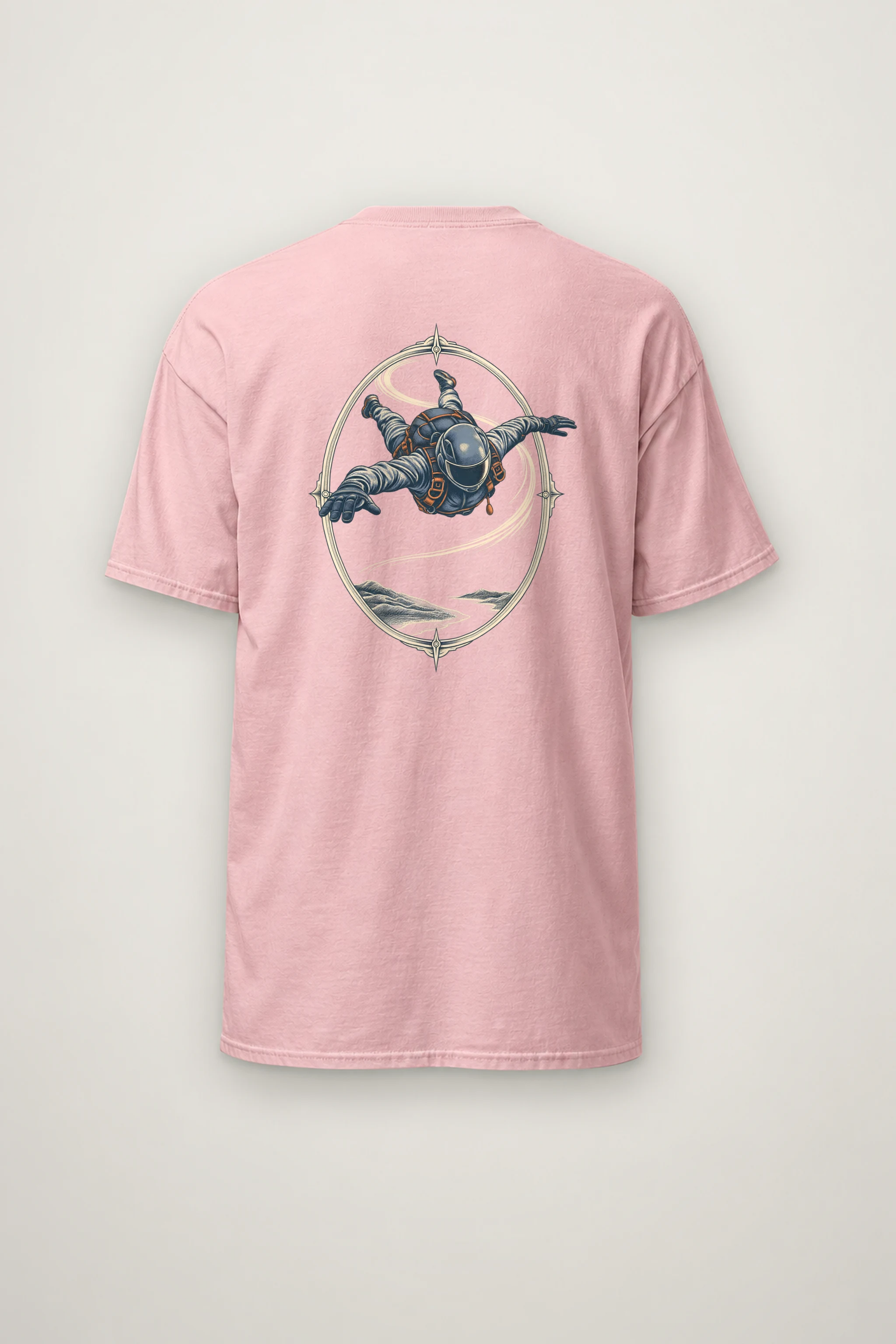 "Quiet Descent" Heavyweight Unisex Crewneck T-shirt