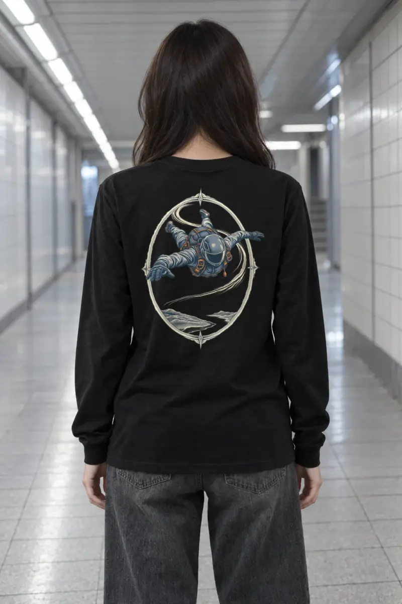 "Quiet Descent" Unisex Longsleeve T-shirt | Gildan 2400