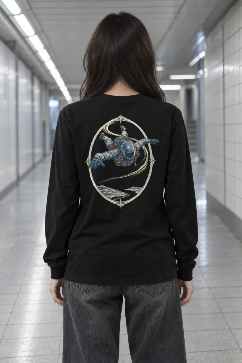 "Quiet Descent" Unisex Longsleeve T-shirt | Gildan 2400