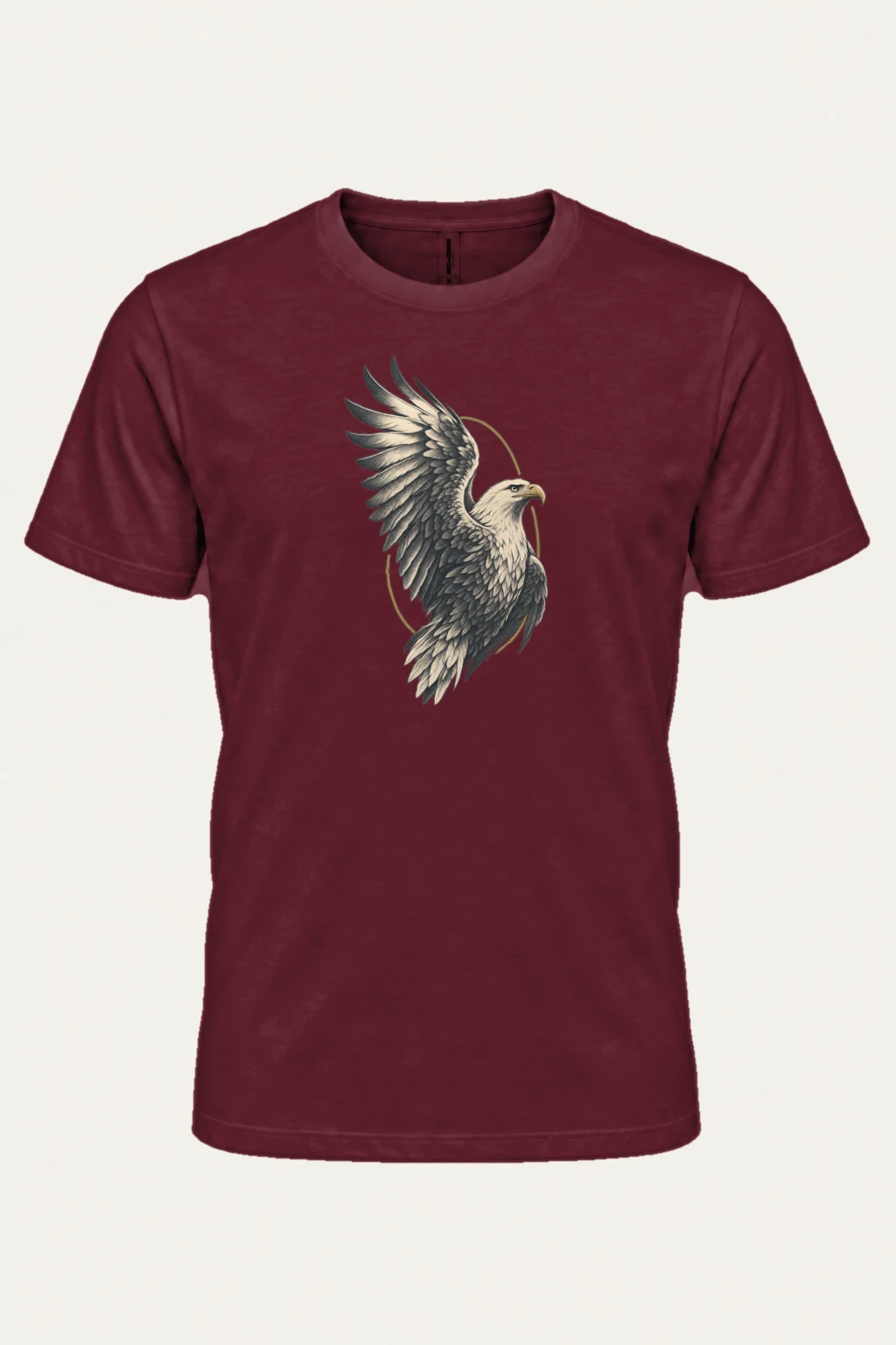 "Quiet Eagle Ascent" Heavyweight Unisex Crewneck T-shirt | Gildan 5000