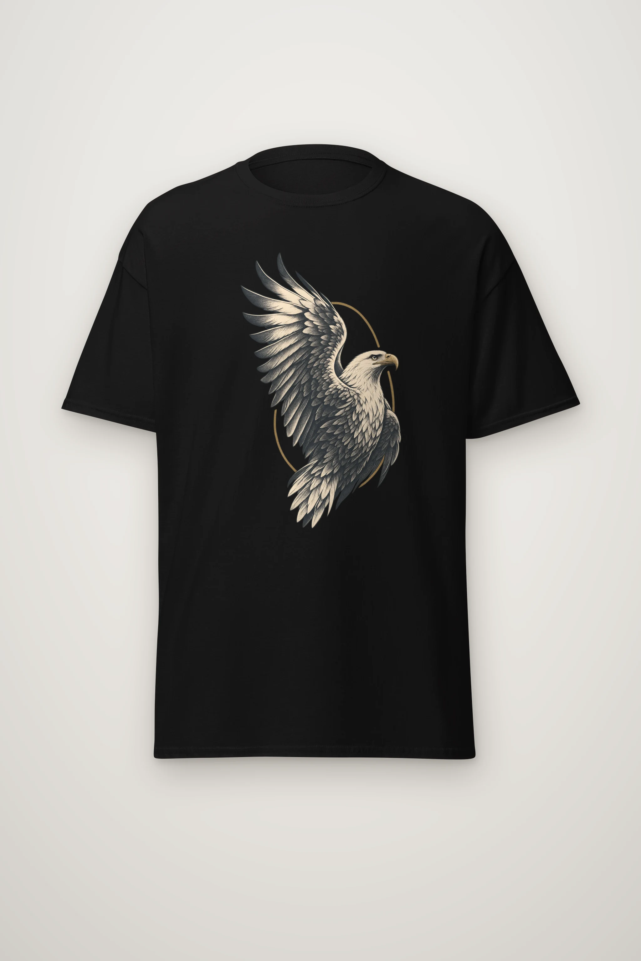 "Quiet Eagle Ascent" Heavyweight Unisex Crewneck T-shirt