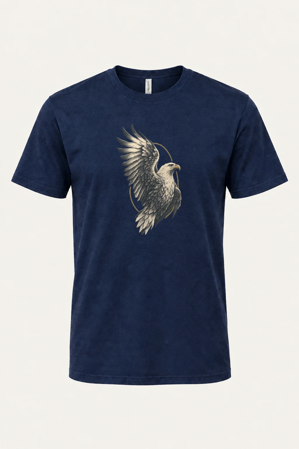 "Quiet Eagle Ascent" Heavyweight Unisex Crewneck T-shirt | Gildan 5000
