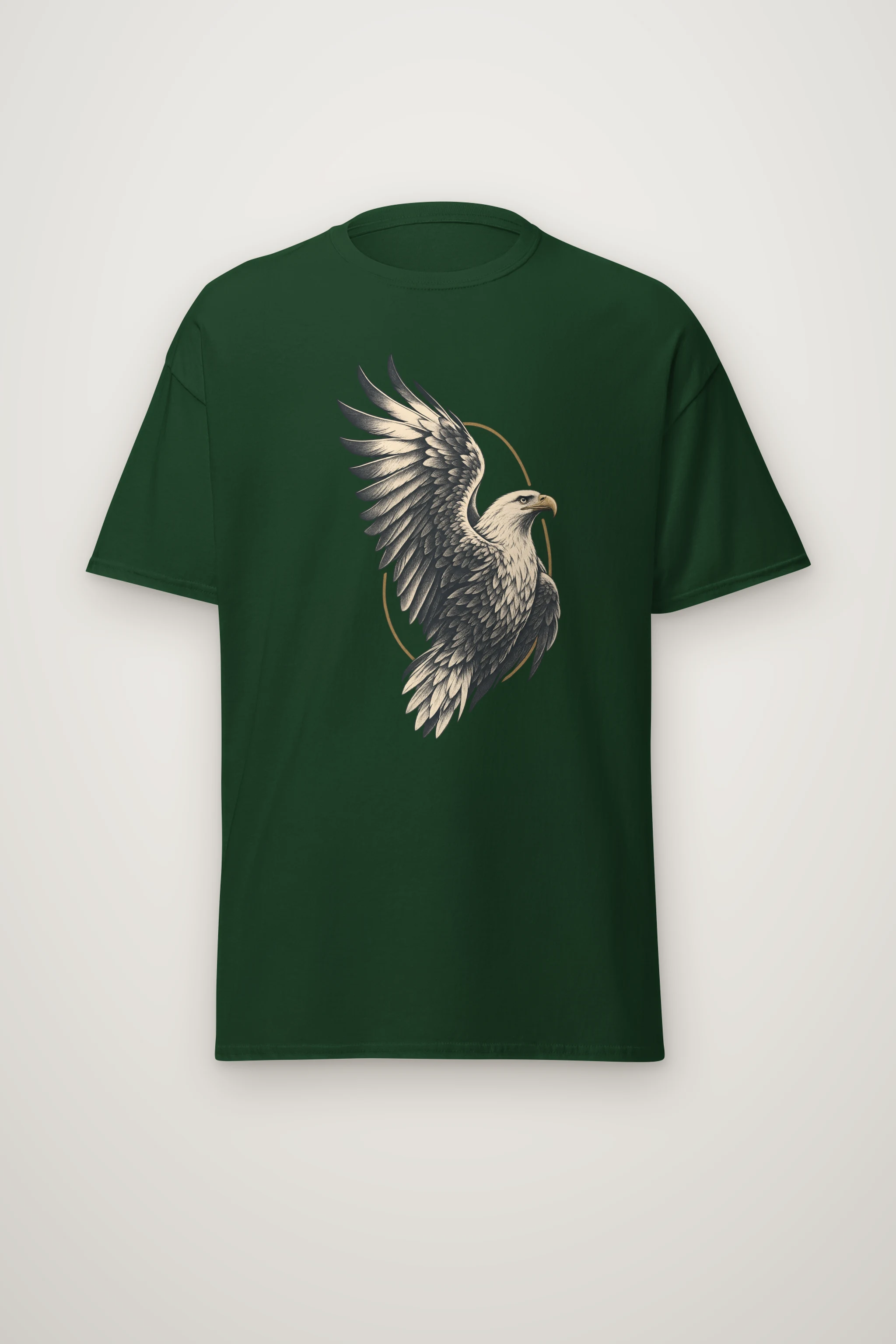 "Quiet Eagle Ascent" Heavyweight Unisex Crewneck T-shirt