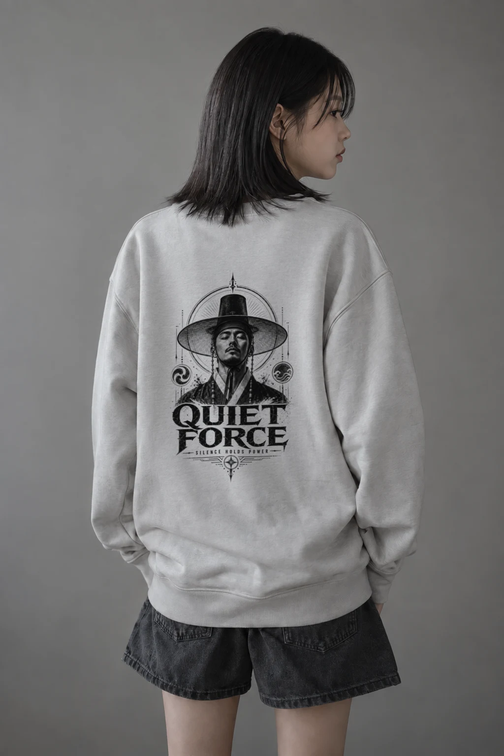 "Quiet Force" Heavy Blend Unisex Crewneck Sweatshirt | Gildan 18000
