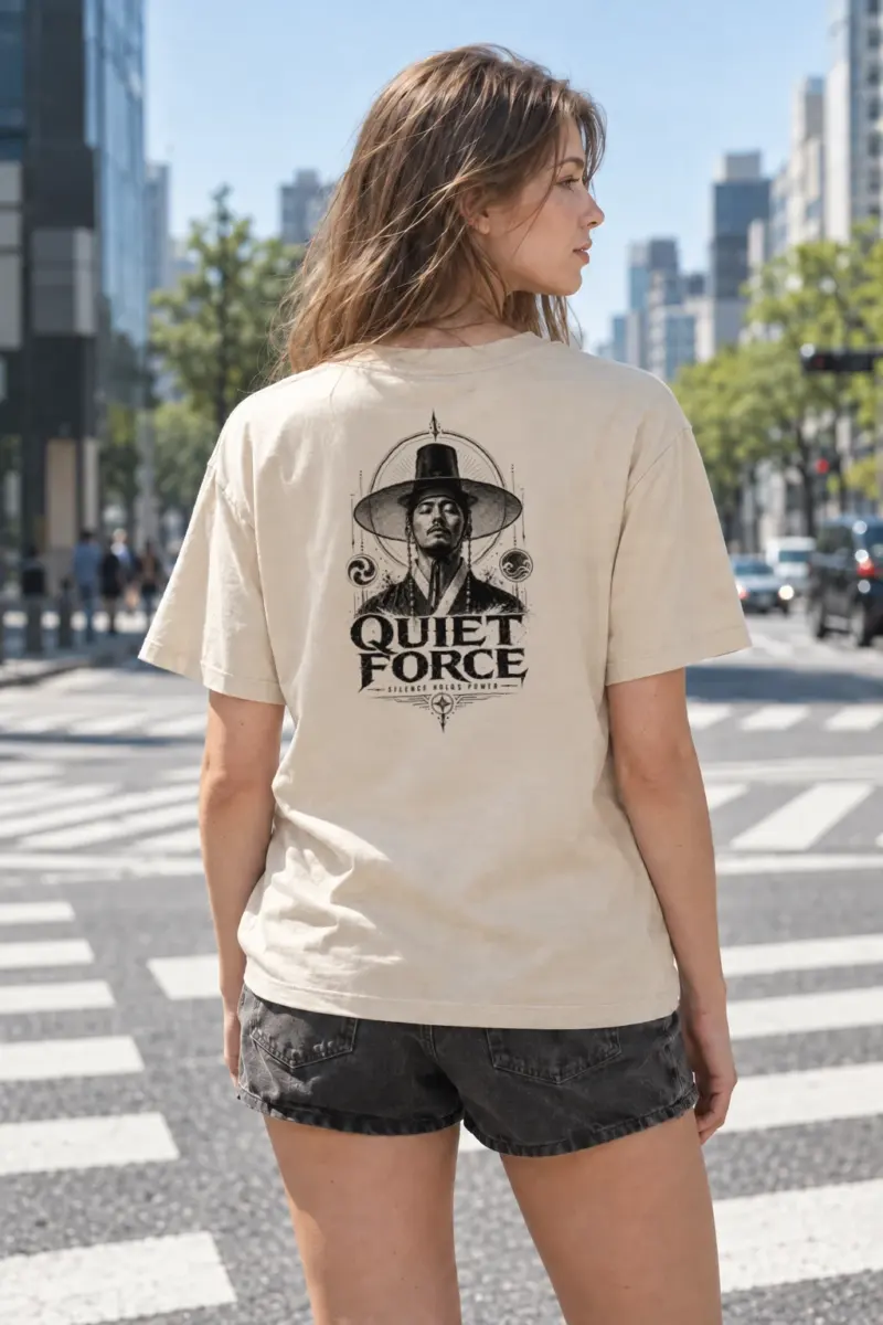 "Quiet Force" Heavyweight Unisex Crewneck T-shirt | Gildan 5000
