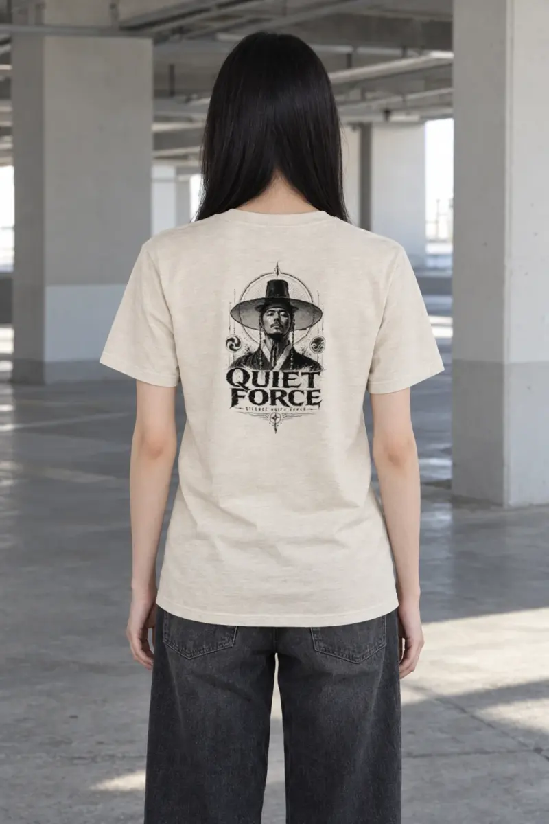 "Quiet Force" Heavyweight Unisex Crewneck T-shirt