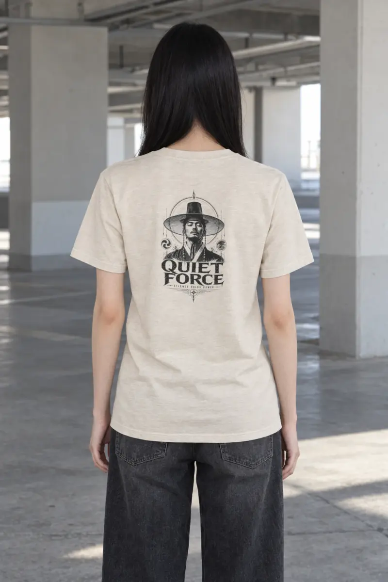 "Quiet Force" Heavyweight Unisex Crewneck T-shirt