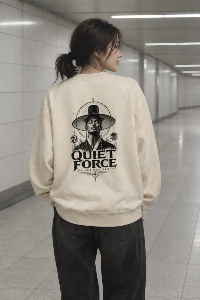 "Quiet Force" Unisex Sponge Fleece Crewneck Sweatshirt | Bella + Canvas 3901