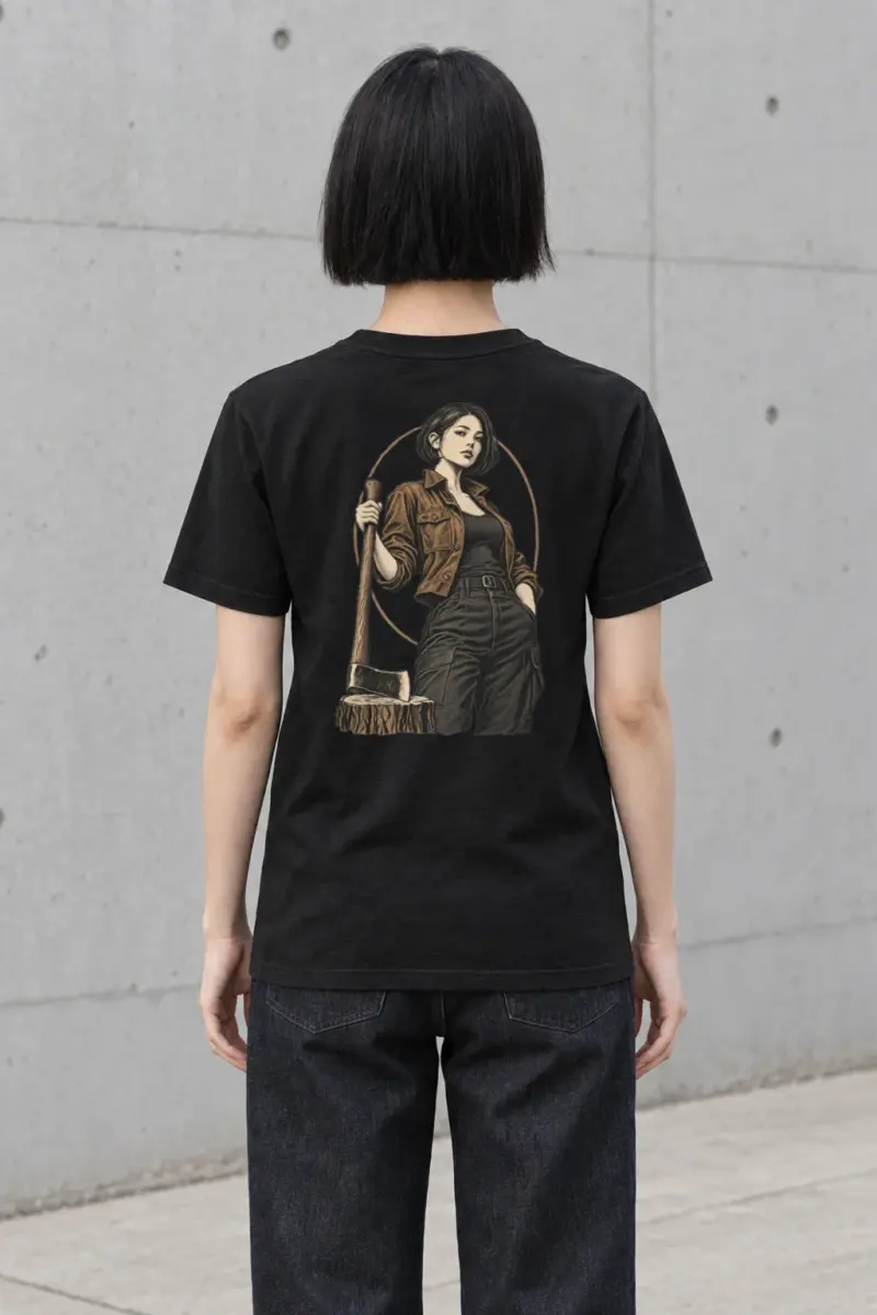 "Quiet Forester" Heavyweight Unisex Crewneck T-shirt | Gildan 5000