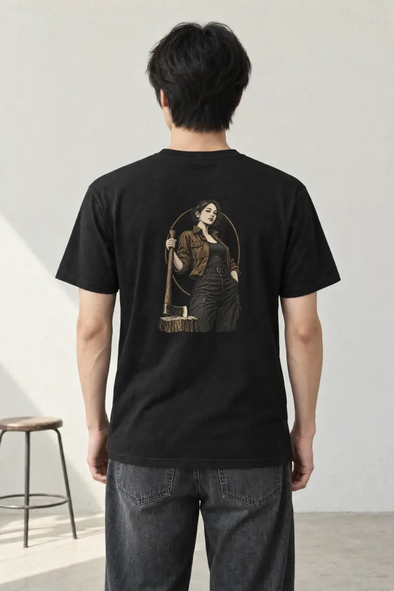 "Quiet Forester" Heavyweight Unisex Crewneck T-shirt