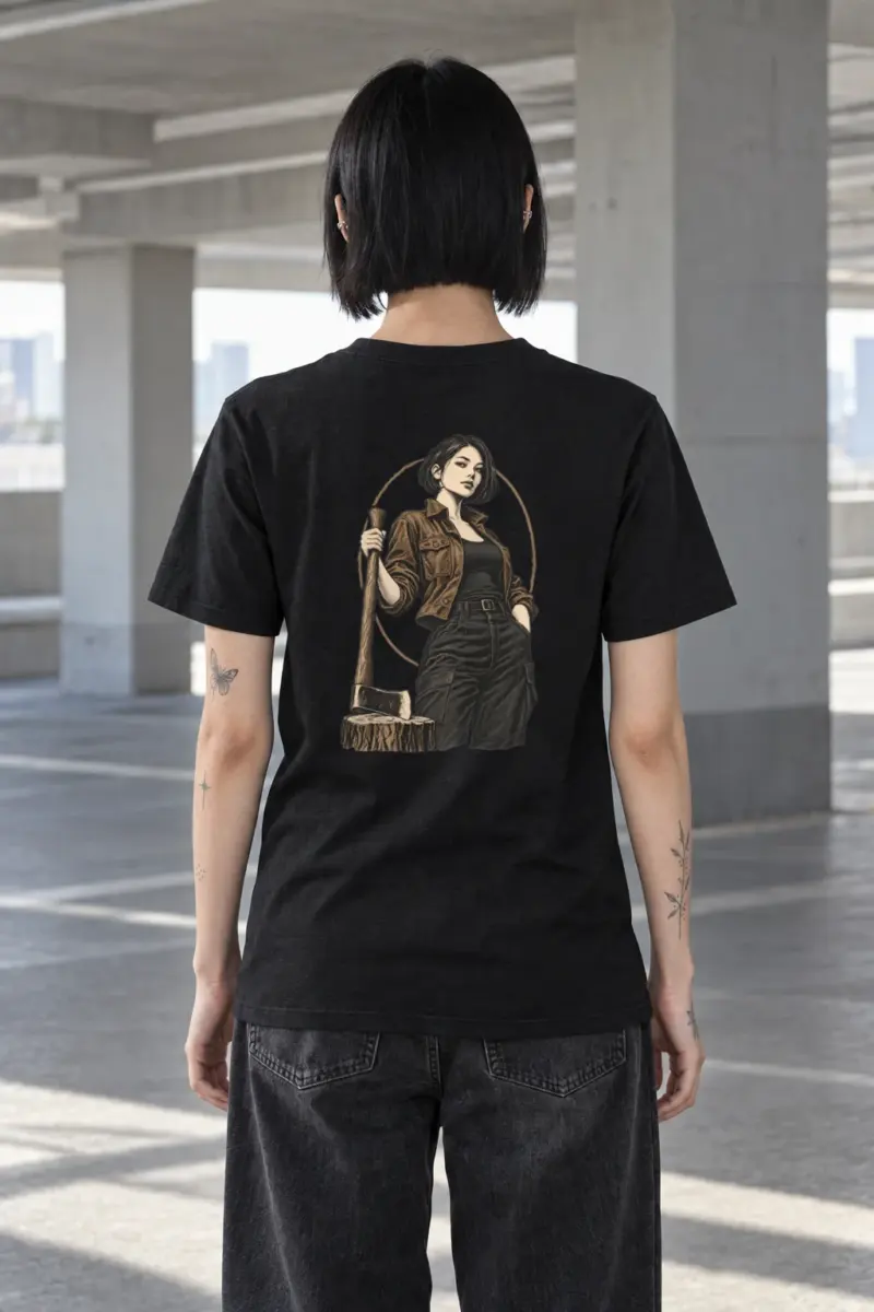 "Quiet Forester" Heavyweight Unisex Crewneck T-shirt