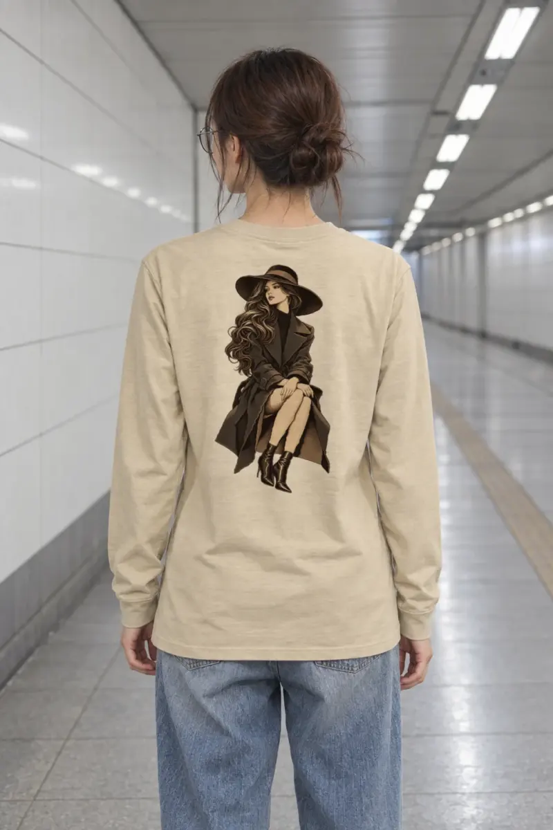 "Quiet Form Portrait" Unisex Longsleeve T-shirt | Gildan 2400
