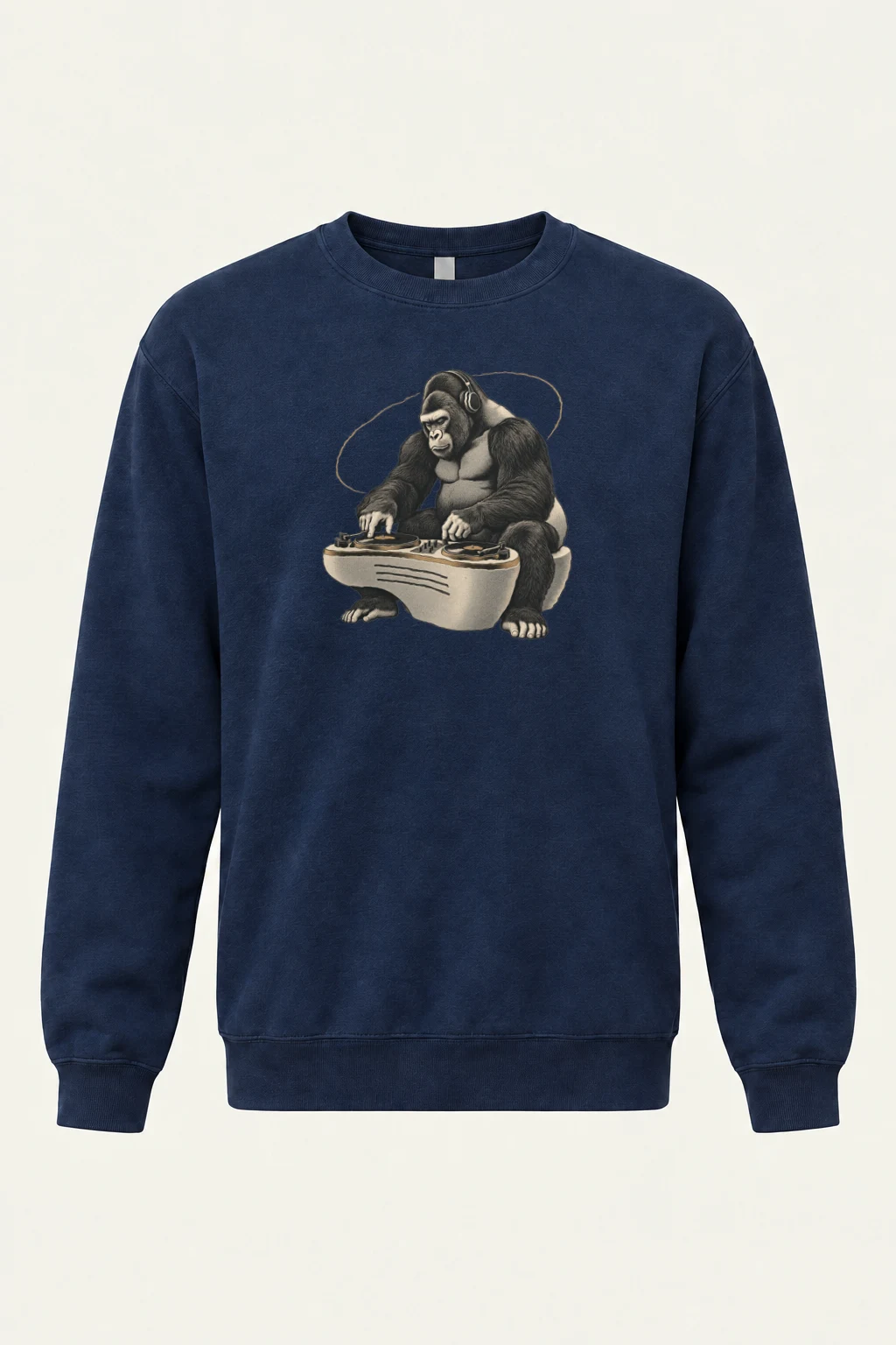 "Quiet Frequency Gorilla" Heavy Blend Unisex Crewneck Sweatshirt | Gildan 18000