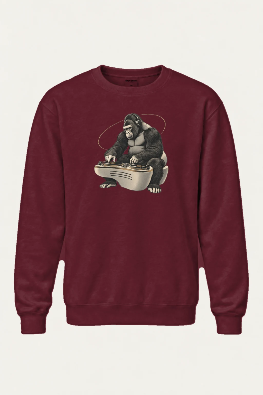 "Quiet Frequency Gorilla" Heavy Blend Unisex Crewneck Sweatshirt | Gildan 18000