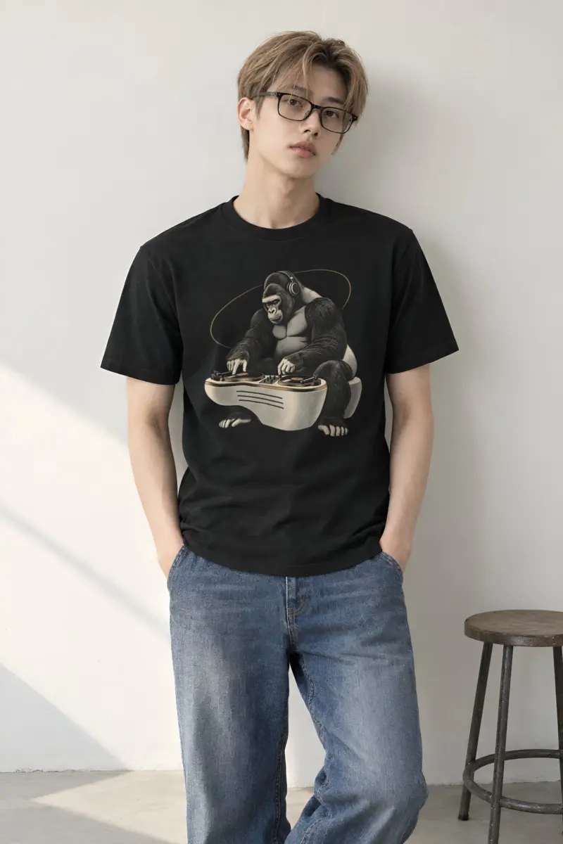 "Quiet Frequency" Heavyweight Unisex Crewneck T-shirt