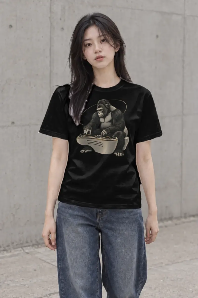 "Quiet Frequency" Heavyweight Unisex Crewneck T-shirt | Gildan 5000