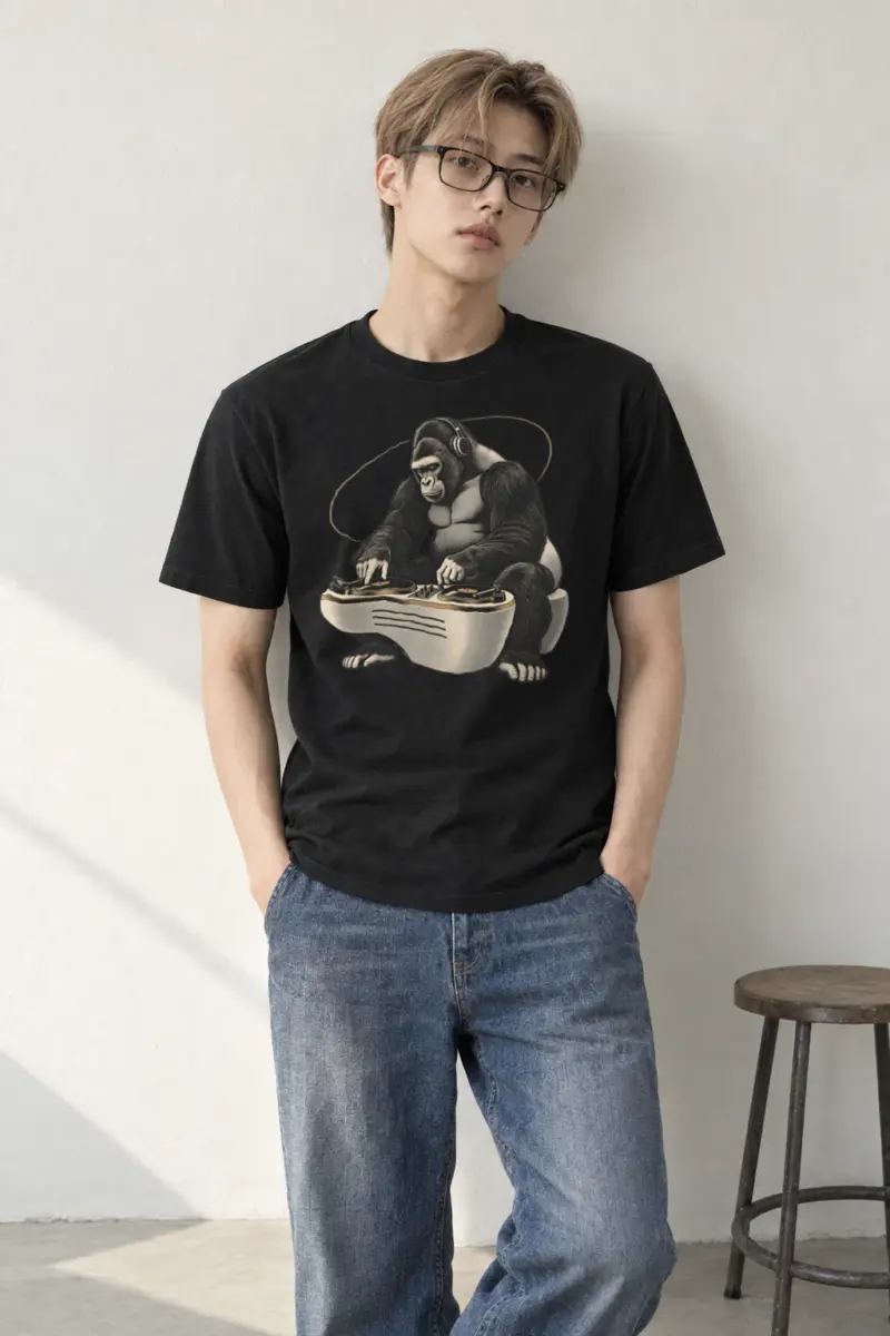 "Quiet Frequency" Heavyweight Unisex Crewneck T-shirt | Gildan 5000