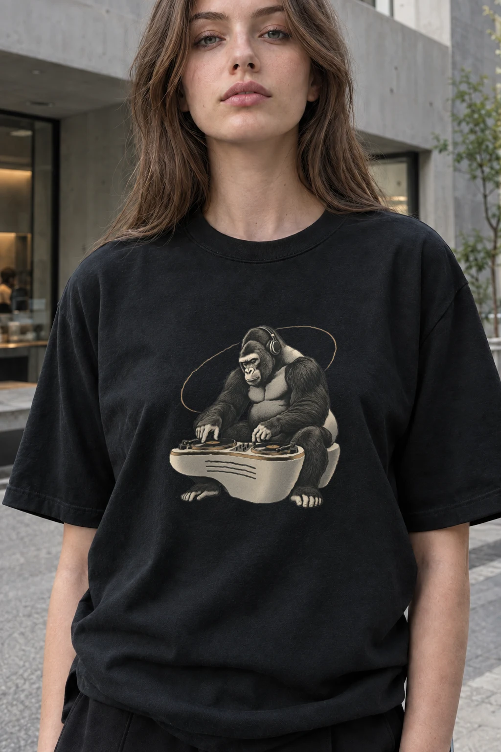 "Quiet Frequency" Heavyweight Unisex Crewneck T-shirt | Gildan 5000
