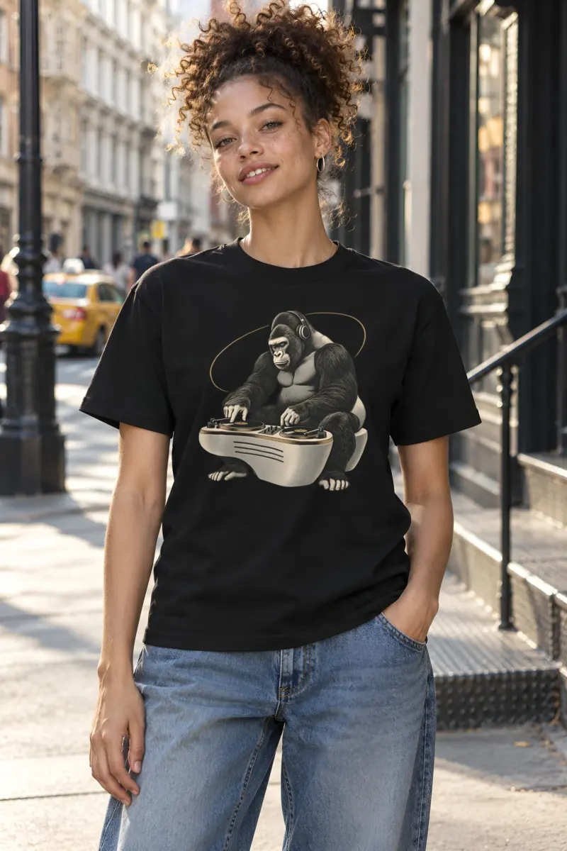 "Quiet Frequency" Heavyweight Unisex Crewneck T-shirt