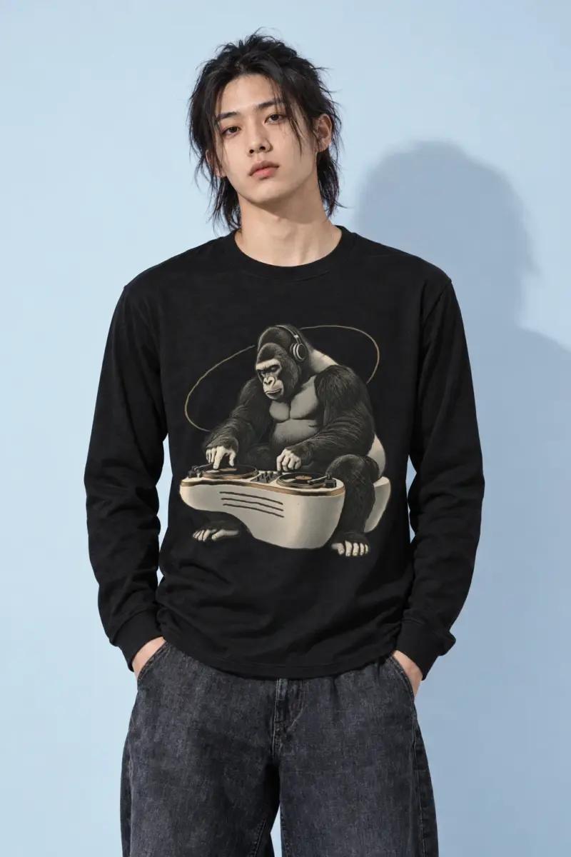 "Quiet Frequency" Unisex Longsleeve T-shirt | Gildan 2400
