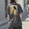 "Quiet Garden Bloom" Heavyweight Unisex Crewneck T-shirt | Gildan 5000