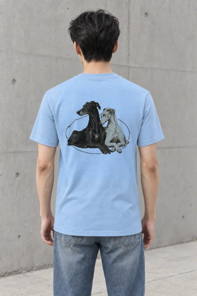 "Quiet Greyhounds" Heavyweight Unisex Crewneck T-shirt