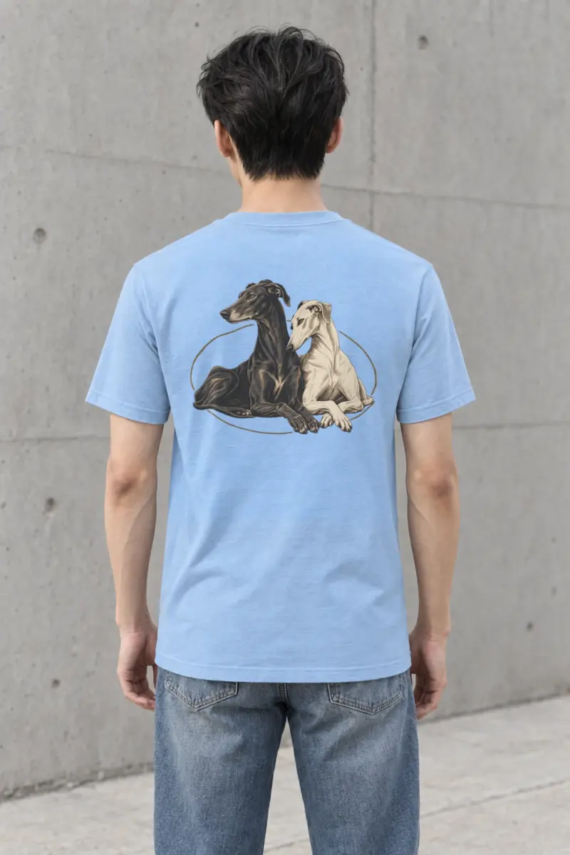 "Quiet Greyhounds" Heavyweight Unisex Crewneck T-shirt