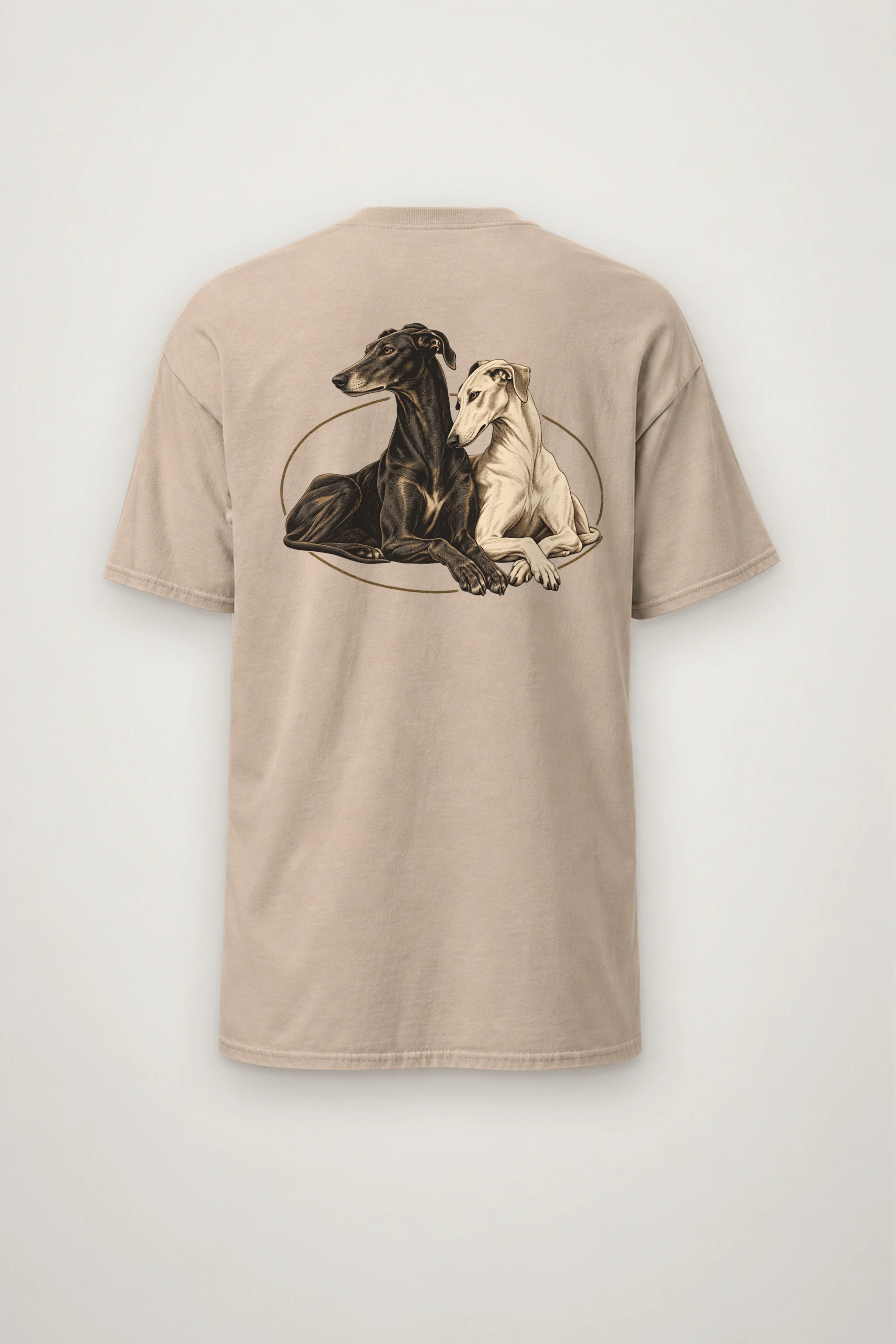 "Quiet Greyhounds" Heavyweight Unisex Crewneck T-shirt