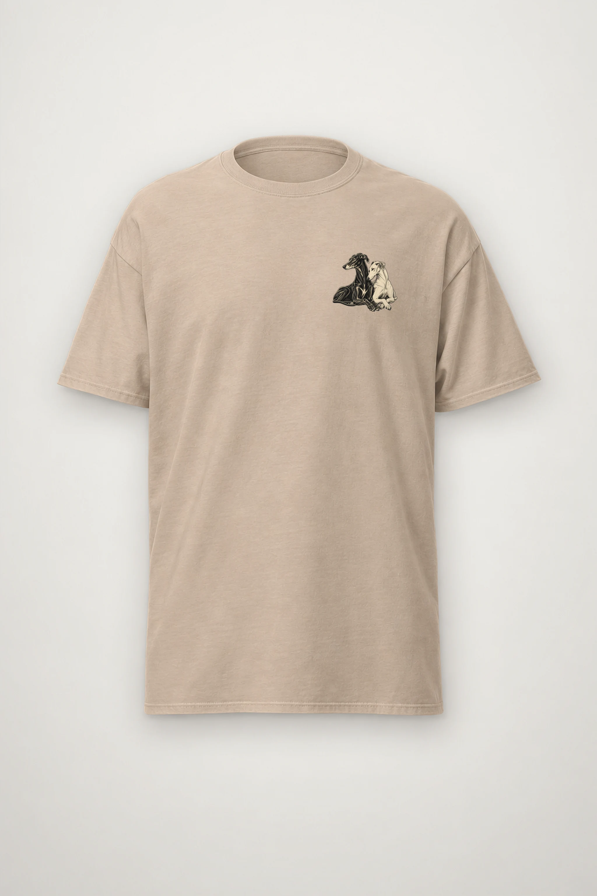"Quiet Greyhounds" Heavyweight Unisex Crewneck T-shirt