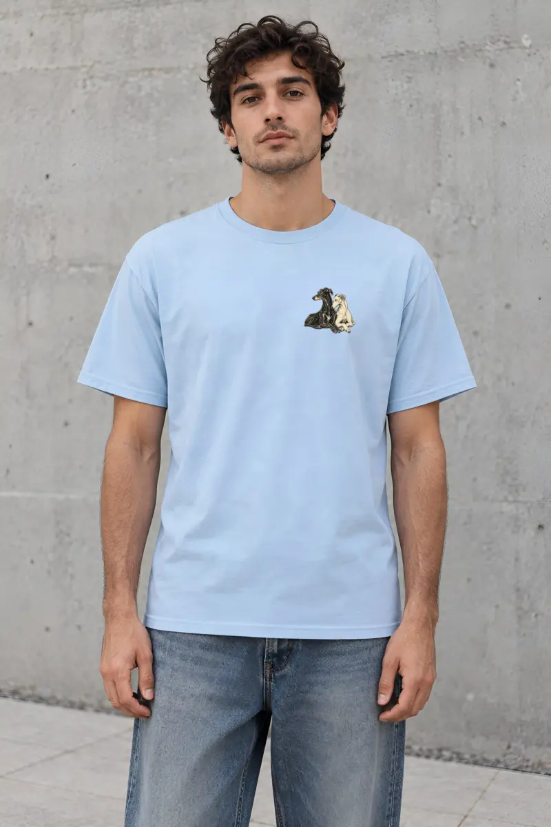 "Quiet Greyhounds" Heavyweight Unisex Crewneck T-shirt