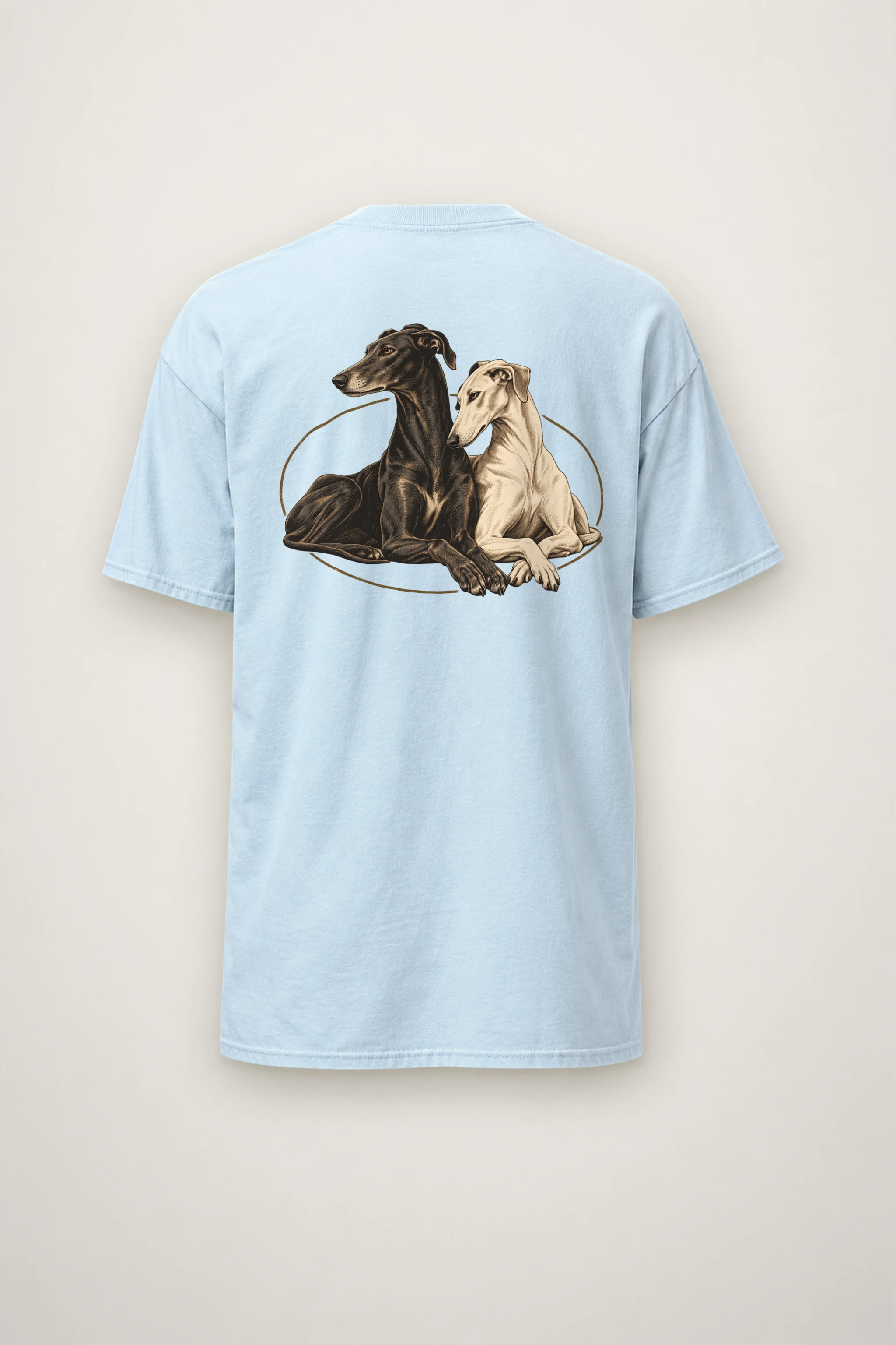 "Quiet Greyhounds" Heavyweight Unisex Crewneck T-shirt